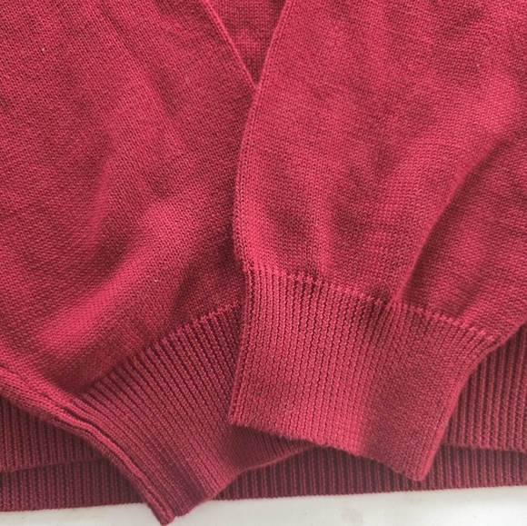 Eddie Bauer Sweater Men XL Red Long Sleeve Crew Neck Knit Gorpcore New - Picture 7 of 10